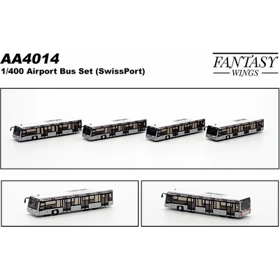 JC Wings Airport Passenger BusSwissport4 pcs 1:400