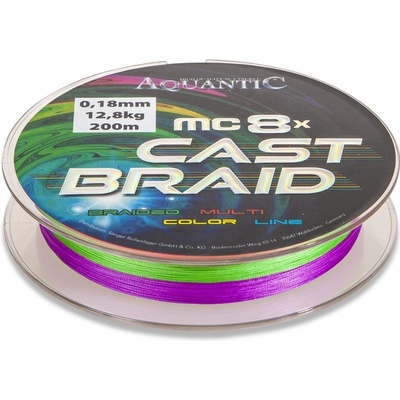 Aquantic šnúra MC-8x Cast Braid 0,18 mm 200 m
