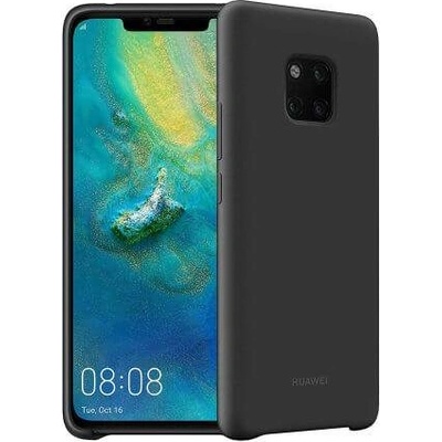 Huawei Silicone Cover Case - оригинален силиконов (TPU) калъф за Huawei Mate 20 Pro (черен)