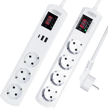 Tomzn Разклонител с Автоматична Защита от Ниско и Високо Напрежение - 2 Модела - 158533