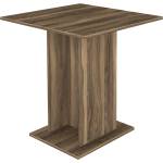TopMebel Трапезна маса Allos TopMebel от меламин в цвят орех 75x75x77см