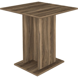 TopMebel Трапезна маса Allos TopMebel от меламин в цвят орех 75x75x77см