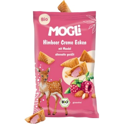 MogLi BIO plněné malinové taštičky 30 g