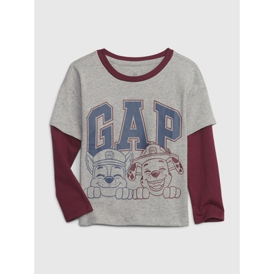 GAP Baby tričko Gap & Labková patrola sivá