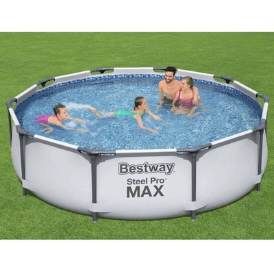 Bestway Басейн, Bestway, Steel Pro MAX, 305 x 76 см + Филтърна помпа и Ремонтна лепенка