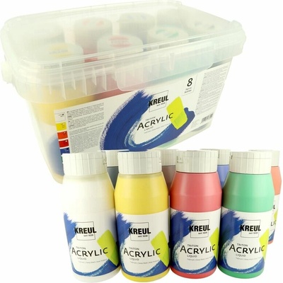 akrylové barvy Kreul Solo Goya Triton sada 8 x 750 ml – Hledejceny.cz