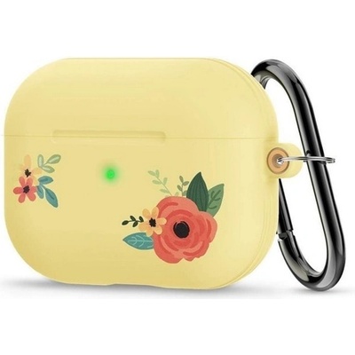 Spigen Защитен калъф Spigen Ciel Silicone Cecile за Apple Airpods Pro, удароустойчив, жълт (ASD00608)