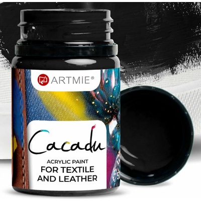 Artime Cacadu farby na textil a kožu 50 ml 23 čierna