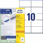Avery Zweckform labels 105mm x 57mm, A4, white, 10 labels, packed with 100 pcs, 3425, for laser and inkjet printers