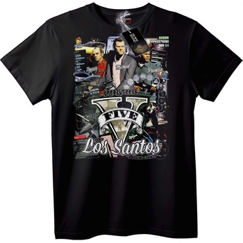 NOONEBRAND Тениска GTA V Los Santos - 2XL, Black