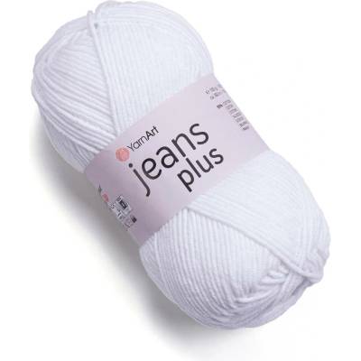 Yarn Art Jeans Plus 62 bílá