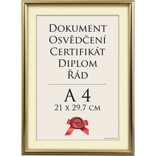 Tradag Rámeček zlatý UH A4 - 21x29,7