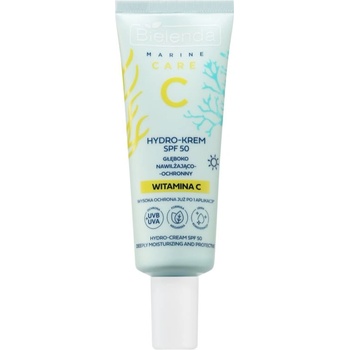 Bielenda C Marine Care Hydro-cream deeply moisturizing and protective SPF 50 хидратиращ и защитен крем с витамин С SPF 50 40ml