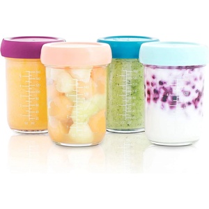 Babymoov Стъклени купички за храна Babymoov - 4 броя, 220ml (A004313)