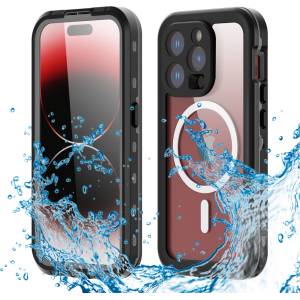 SHELLBOX Калъф за iPhone 15 Pro - ShellBox Waterproof IP68 MagSafe Case - черен