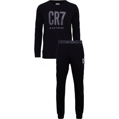 CR7 Cristiano Ronaldo pánské pyžamo dlouhé černé