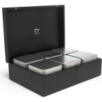 Bredemaijer Group Bredemeijer Бамбукова кутия за чай с 6 канистера - черна (br-184009)