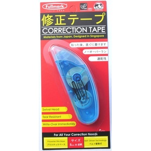 Fullmark Лентов коректор, Fullmark CORTAPE06CN, лентов(5мм), 6м, син (CORTAPE06CN)