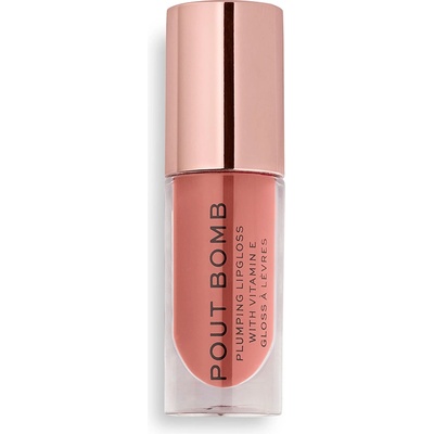Revolution Beauty Makeup Pout Bomb Plumping Gloss 4, 6 ml гланц за устни Kiss Nude