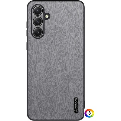 Samsung Galaxy M55 5G Tree Bark Удароустойчив Кожен Калъф и Протектор