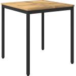 vidaXL Маса за вечеря в градината Бяло и черно 70 x 68, 5 x 75 см (901756)