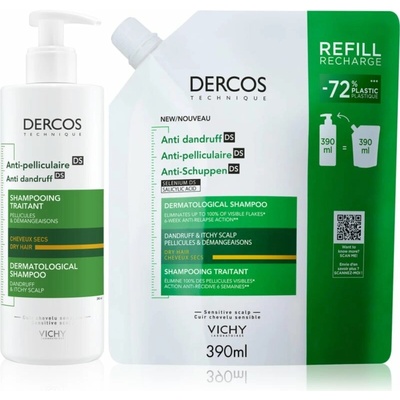 Vichy Dercos Anti Dandruff šampon proti lupům 390 ml + Vichy Dercos Anti Dandruff šampon proti lupům 390 ml kosmetická sada