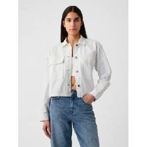 GAP Дънково скъсено сако GAP GAP | Byal | ЖЕНИ | XL