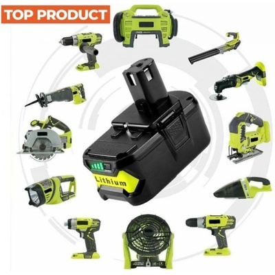 TopTechnology Ryobi BPL 1815, BPL 1820 4000mAh 18V - neoriginální