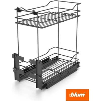 In-Design Spodní výsuvný koš PRESTIGE výsuv BLUM, stříbrná Šířka korpusu: 600 mm – Zboží Mobilmania