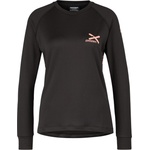 Zimtstern Дамска фланелка с дълъг ръкав за колоездене Zimtstern Women's Crewz Shirt L/S Fleece jumper - Pirate Black (105-3787-0113)