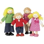 Bigjigs Toys Комплект дървени кукли Bigjigs - Семейство (T0126)