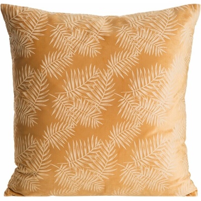 Takoy VELVET 74 z mäkkého zamatu s potlačou listov palmy-HF-439872 45 x 45 cm