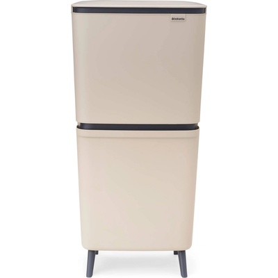 Brabantia Кош за смет за разделно събиране Brabantia SortUp Hi 20+25L, Soft Beige