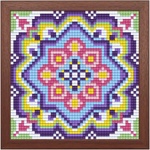 Bright Toys Мозайка с пиксели - Мандала, 48x48 пиксела, с рамка (BM48001-F)