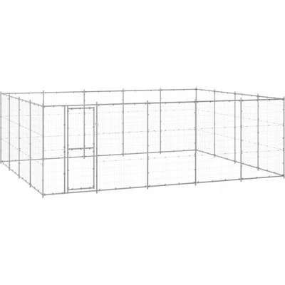 VidaXL Kotec kovová střední pes 440 x 180 x 180 cm