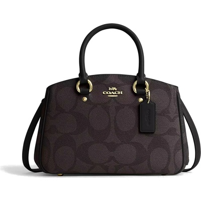 Coach kabelka Savannah Small Carryall Bag In Signature Canvas Walnut Black