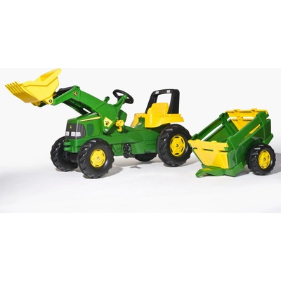 Rolly Toys Šlapací traktor John Deere se zemědělským přívěsem