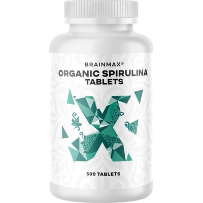 BrainMax Spirulina BIO, табл Брой капсули: 500 таблетки