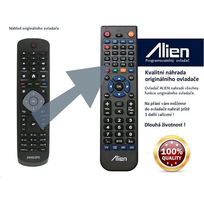 Diaľkový ovládač Alien Philips 996590020164, YKF348-001