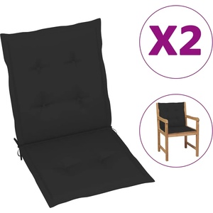 vidaXL Възглавници за столове 2 бр черни 100x50x3 см Оксфорд плат (47560)