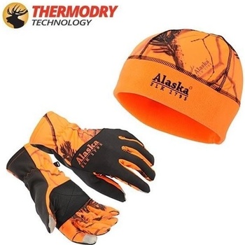 Alaska Elk set 3D Blaze čepice + rukavice na dotykový displej