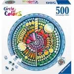 Ravensburger Puzzle 500 Color palette: candy