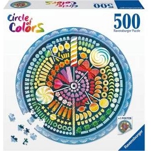 Ravensburger Puzzle 500 Color palette: candy