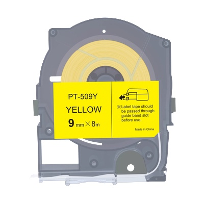 PRO-MAX Max LM-509Y, 9mm x 8m, жълт съвместима лента (LM-TP509Y)