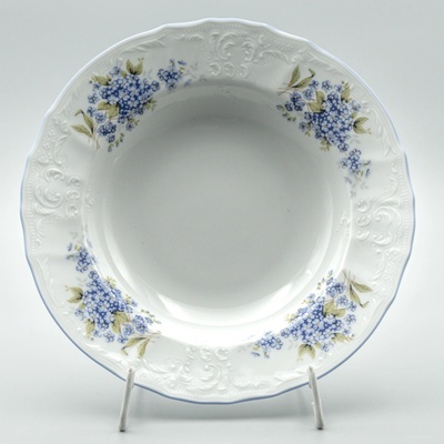 Thun BERNADOTTE pomněnky Porcelánový Talíř hluboký 23 cm