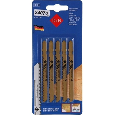 Levior Plátky do přímočaré pily HCS 75/1. 7mm 5ks 32940