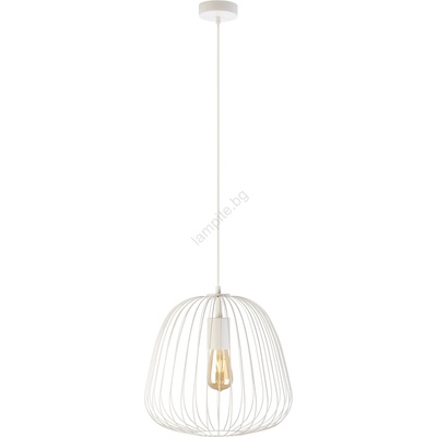Helam Подвес на кабел OVELLA 1xE27/15W/230V, диаметър 36 см, кремав (HE1820)