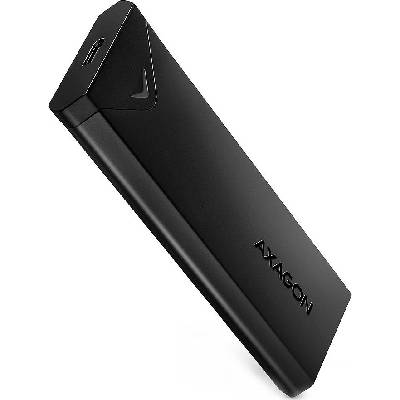 AXAGON box na M.2 NVMe SSD / EEM2-UB2 / USB-C / USB 3.2 Gen2 / černý / kabel 20cm USB-C na USB-C