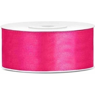 Saténová stuha tmavě růžová 25 mm x 25 m