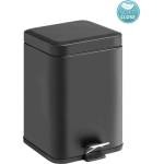 SAPHO Аксесоари за баня Gedy - Кошче за отпадъци 5 л, Soft Close, матово черно 230914 (230914)